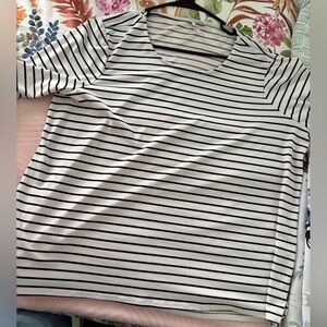 Elle Monochrome Striped Top